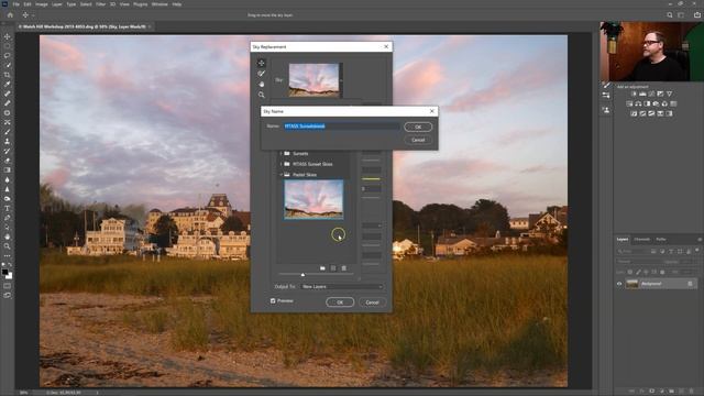 How to Add Your Own Images to Photoshop CC 2021 for Sky Replacements смотреть онлайн