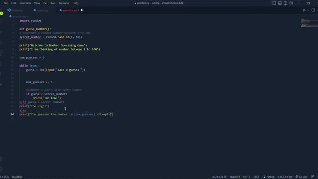 Number Guess Game using Python смотреть онлайн