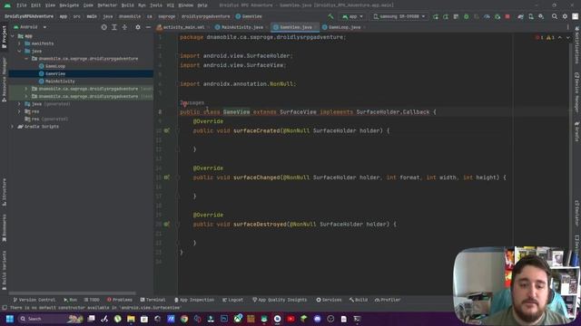 Android Java RPG Game Tutorial - Adding our Game Loop - Part 1 смотреть онлайн