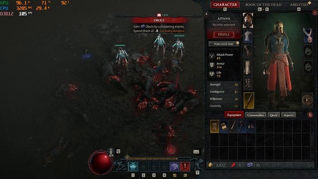 Diablo 4 Open Beta Game play RTX 3060 Gigabyte G5 KD settings high смотреть онлайн