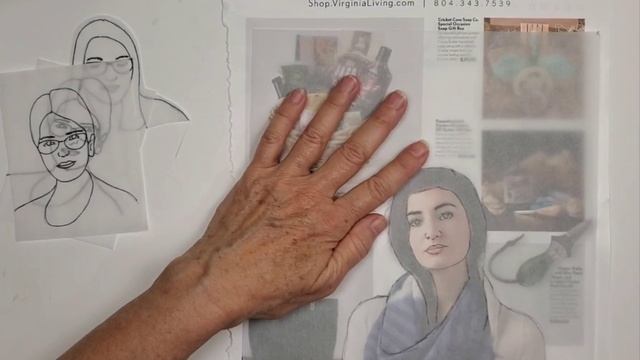 Collage Art- Portrait Sketches смотреть онлайн