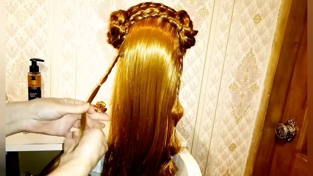 Урок 26.Праздничная прическа для девочек. Быстро,просто и красиво.Плетение кос смотреть онлайн