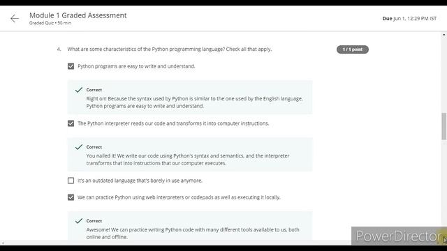 QUIZ-1||GOOGLE IT AUTOMATION WITH PYTHON||COURSERA смотреть онлайн