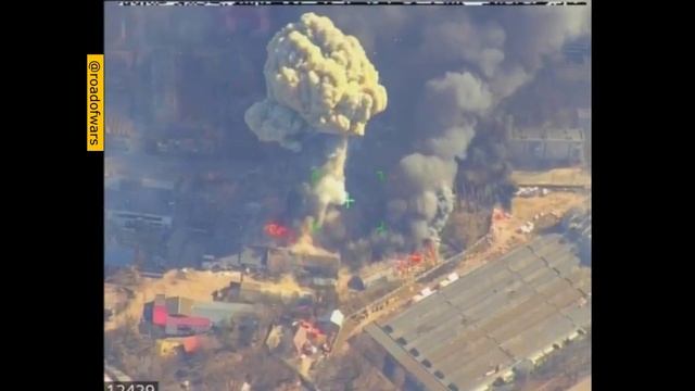 25.03 Уничтожение артилерийских систем и РСЗО спрятанных в промзоне Чернигова. смотреть онлайн