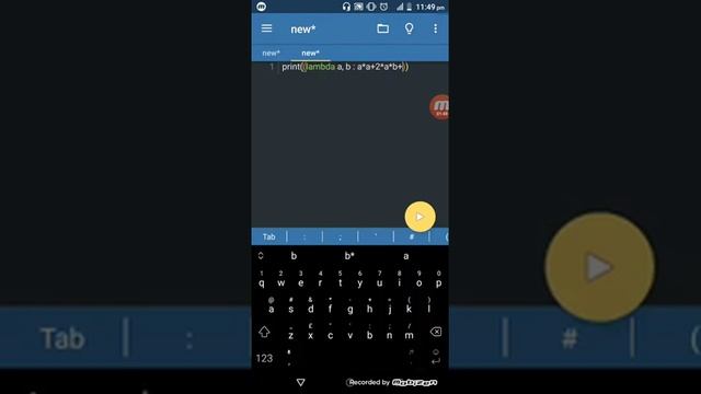 Learn Python Lambda Function Create In Mobile Editor Pydroid 3 смотреть онлайн