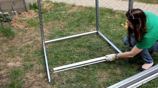 Сборка садового компостера из оцинкованного металла 'Плодородие' смотреть онлайн