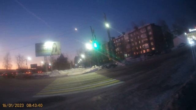 Видео за 16.01.2023 года Еду по объектам вид задней камеры смотреть онлайн