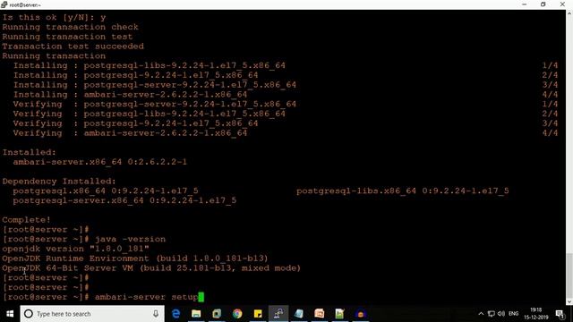 Installation of Ambari Server With Oracle JDK and Postgresql Database смотреть онлайн