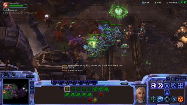 StarCraft 2 Co-op Campaign: Nova Covert Ops Mission 6 - Flashpoint смотреть онлайн