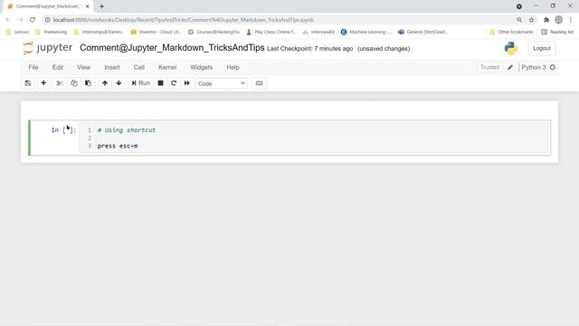 Writing comments in markdown cell of jupyter notebook | IDE | 01 | TricksToTips смотреть онлайн