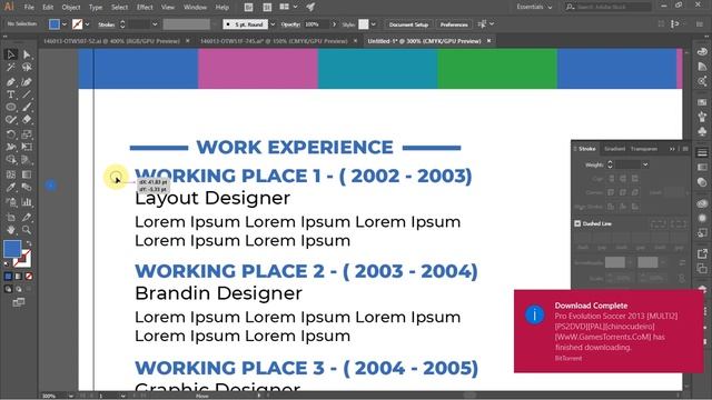 Tutorial Cara Membuat Resume CV Desain Di Adobe Illustrator CC 2015 смотреть онлайн