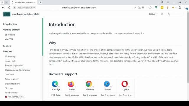 Библиотека для создания таблиц на Vue 3 vue3 easy data table смотреть онлайн