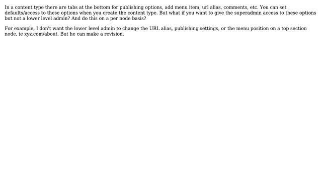 Drupal: Permission to edit options per node смотреть онлайн