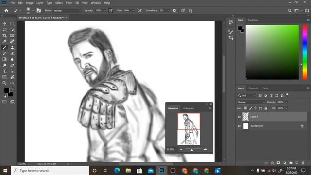 Ertugrul ghazi black and white digital sketch [speedpaint ] смотреть онлайн