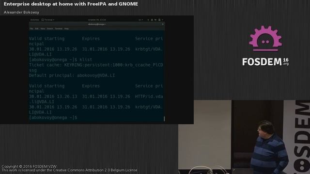 FOSDEM 2016 - Janson - Enterprise Desktop At Home With Freeipa And Gnome смотреть онлайн
