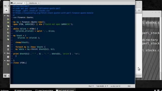 Getting Stocks Using Perl On Linux смотреть онлайн