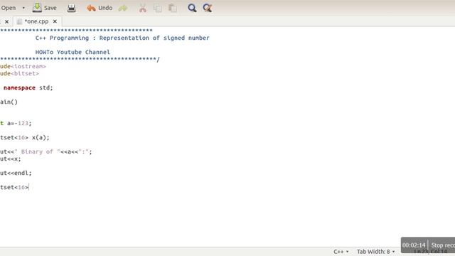 How negative number stored is represented in Binary : C++ Programming смотреть онлайн
