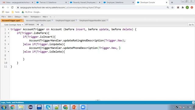 06 Before Insert Vs Before Update Vs Before Delete | Trigger in Salesforce | Learn Salesforce Dev смотреть онлайн