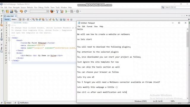 Java Beginner- How to create a Webpage on Netbeans? How to link CSS to your HTML file? Part 1-[2020 смотреть онлайн