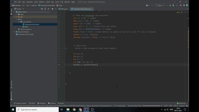 Tutorial 2 - Datatypes and Variables in JAVA | xstechie смотреть онлайн
