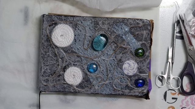 Art journal. La couverture. Mixed media. Scrapbooking. смотреть онлайн