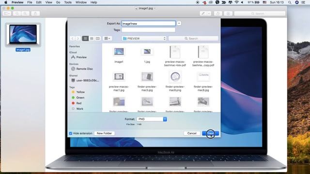 Изменение формата изображения (фото) на Apple Mac смотреть онлайн