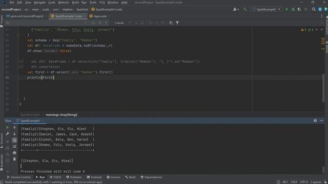 How to Use Spark first() Method: Scala | Intellij | Dataframe смотреть онлайн