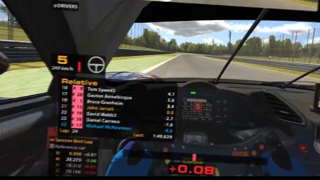 W11 Monza S3 2020 Ferrari 488 GTE ILMS IRacing Oculus Rift VR