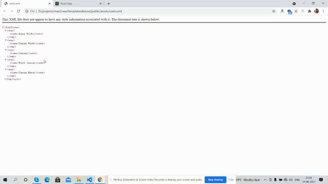 Reactjs Read XML File Data Working Demo смотреть онлайн