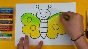 Урок рисования для детей / Рисуем БАБОЧКУ для малышей