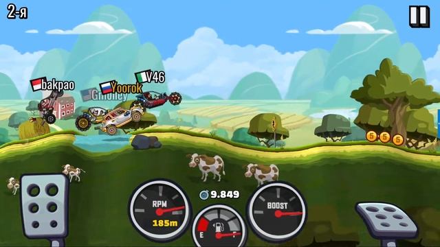 Босс Побрякушки! Прохождение Hill Climb Racing 2! Участвуем в гоночных заездах на Раллийном авто смотреть онлайн