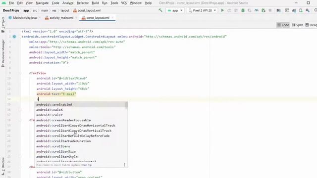 9 - ConstraintLayout | Android Studio Dersleri (2021) смотреть онлайн