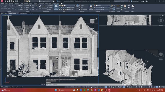 Learn to draw elevations from Point Cloud Scans to DWG in autoCAD смотреть онлайн