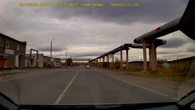 TrendVision MR 1100 AI Smart Assist Передняя камера Днем смотреть онлайн