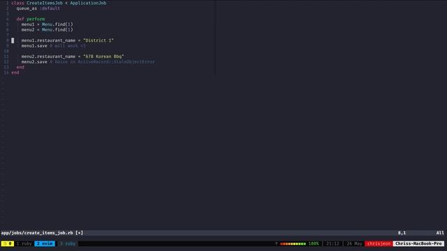 Rails - Optimistic Locking смотреть онлайн