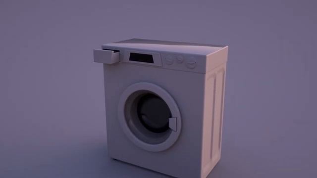 3D модель стиральной машины Octane Render/Cinema 4D смотреть онлайн