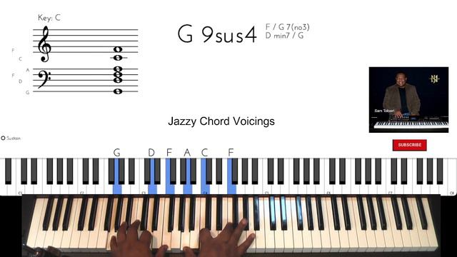 How To Play Jazz Chord Voicing in Several Keys for Piano смотреть онлайн