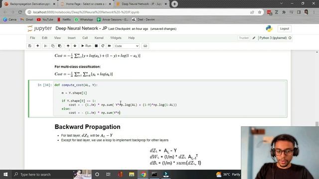 Deep Neural Network Python from scratch | L layer Model | No Tensorflow смотреть онлайн