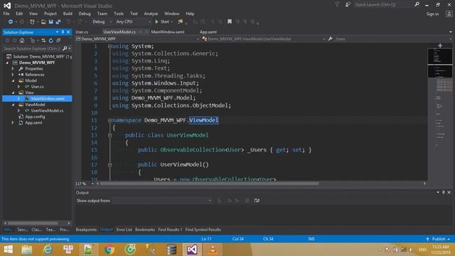 Create simple project MVVM WPF смотреть онлайн