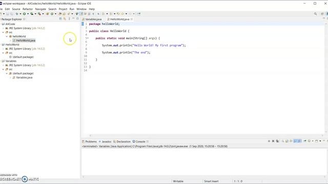 Java - Organising your code in Eclipse using Packages смотреть онлайн