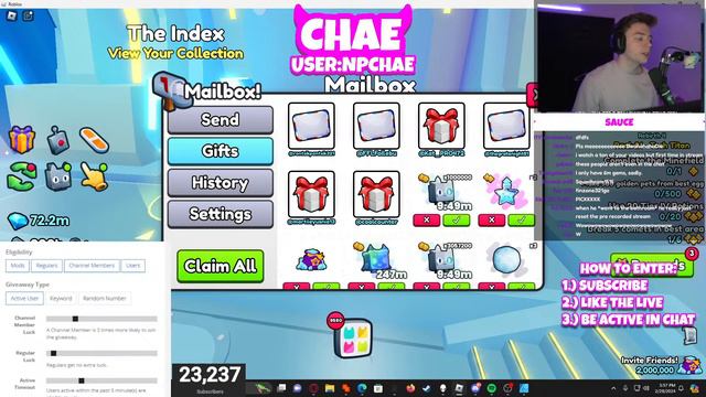 🔴MAILBOX GIVEAWAYS! TECH WORLD DAY 2 - PET SIMULATOR 99 #PetSimulator99 #petsim99 #roblox смотреть онлайн