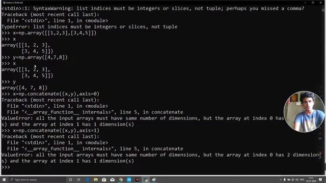 python_48 numpy-create,sort,add,remove смотреть онлайн