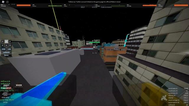 Roblox Parkour - Mag rail Wingsuit gap #1 450m смотреть онлайн