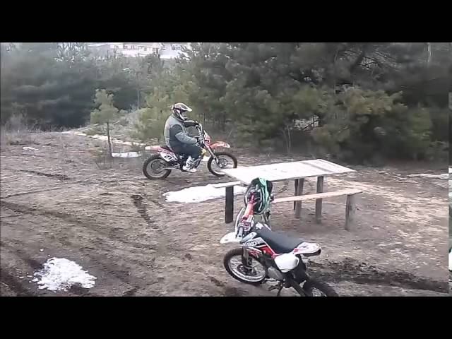 Выезд 21 февраля 2016 года Kayo T6, Kayo 140cc, Suzuki DRZ400E, Suzuki DR650, YAMAHA YZ450F смотреть онлайн