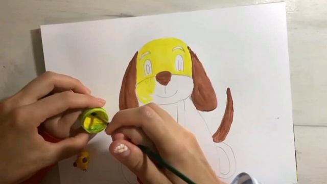 Как легко и быстро нарисовать собачку , Рисуем с Полиной смотреть онлайн