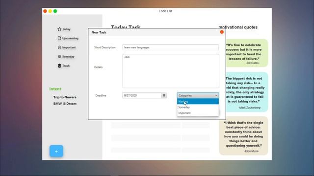 Create a TODOLIST application by JavaFX смотреть онлайн