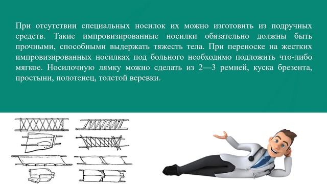 Серия 18. Правила транспортировки пострадавшего. смотреть онлайн