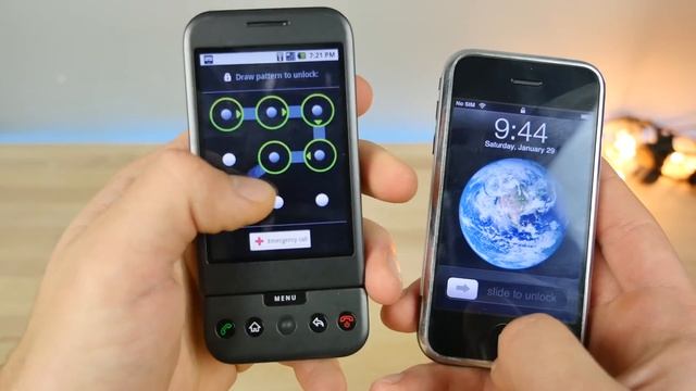 First iPhone vs First Android Phone! (iOS 1.0 vs Android 1.0) смотреть онлайн