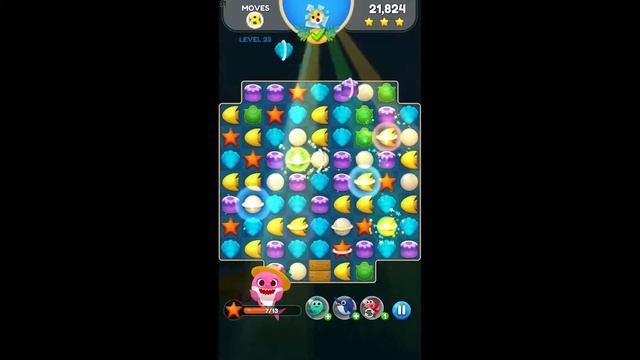 Baby Shark Match Ocean Jam Levels 18-29 смотреть онлайн