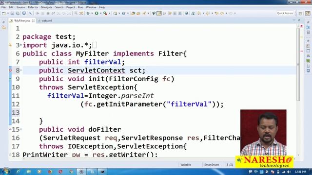 Servlet Tutorials Part:18 | FilterConfig and init param in Servlet | Advanced Java | Mr.Venkatesh смотреть онлайн